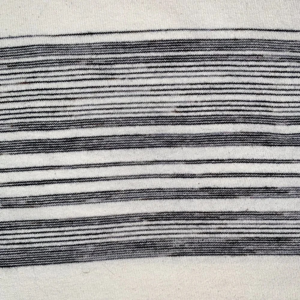Eva Franco White TShirt Black White Stripes with Pocket Size Small - Picture 3 of 7
